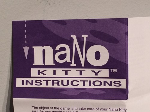 Vintage 1997 nano kitty - nano,